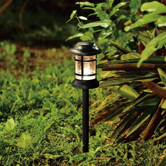 Westmont Low-Voltage Black Outdoor Landscape Path Light LED Clear Glass