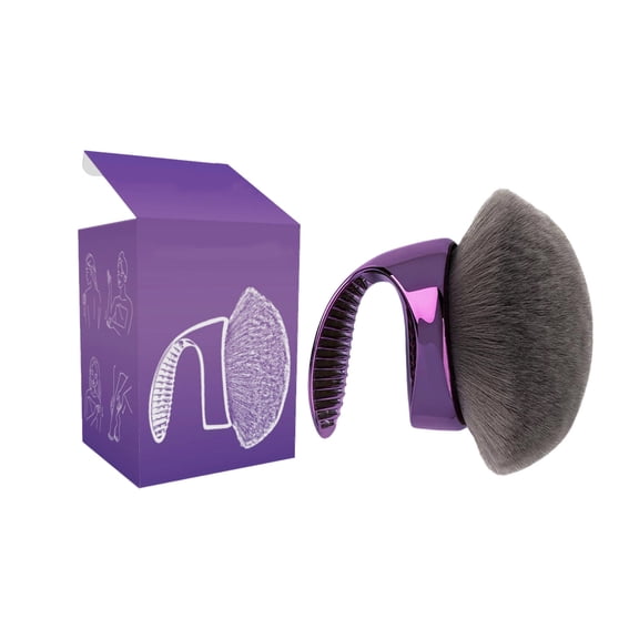 Westmore Beauty Blend & Blur Body Kabuki Brush, Oversize Self Tanner Brush for Makeup & Contour Blending, 80mm Dense Oval Head Ensures Even Application,A with box