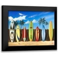 thumbnail image 1 of Westmoreland, Scott 14x12 Black Modern Framed Museum Art Print Titled - Starting Lineup, 1 of 5