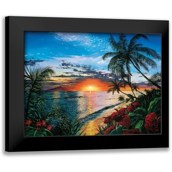 Westmoreland, Scott 14x12 Black Modern Framed Museum Art Print Titled - Sunset Serenade