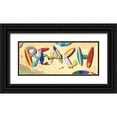 thumbnail image 1 of Westmoreland, Scott 24x12 Black Ornate Wood Framed with Double Matting Museum Art Print Titled - Beach in Boards, 1 of 4