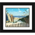 thumbnail image 1 of Westmoreland, Scott 24x20 Black Ornate Wood Framed with Double Matting Museum Art Print Titled - Beach Access, 1 of 4