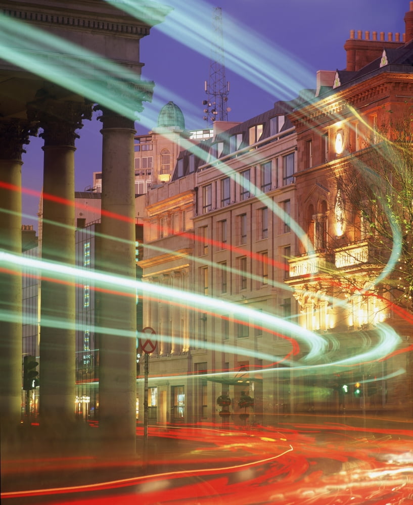 Westmoreland Street Dublin Co Dublin Ireland Canvas Art - The Irish Image Collection Design Pics (13 x 16)