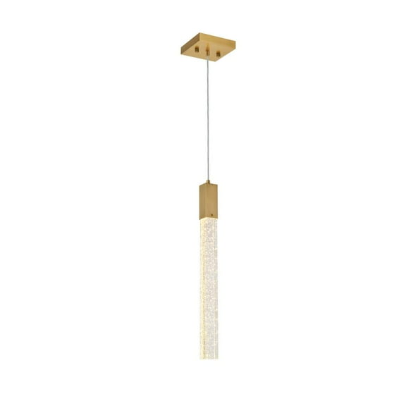 Weston 1 light pendant in satin gold