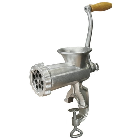 Weston - #10 Manual Meat Grinder & Sausage Stuffer - Silver