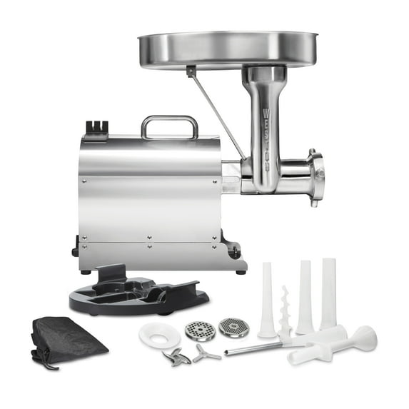 Weston Pro Series Electric Meat Grinder 7 Sausage Stuffer, Commercial Grade, 1500 Watts, 2 HP, 21lbs. Per Minute, Heavy Duty Stainless Steel