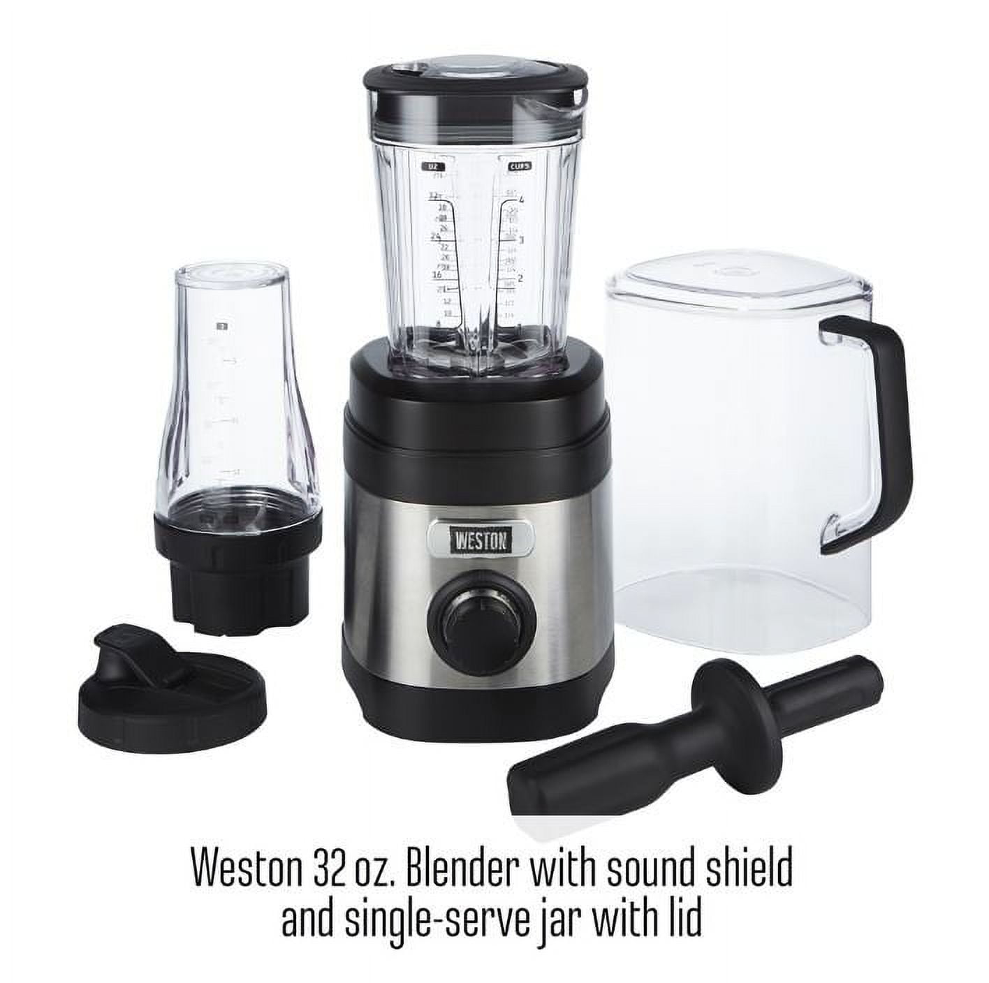 Weston 32Ounce Sound Shield Blender with Personal Jar