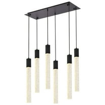 Weston 6 lights pendant in black