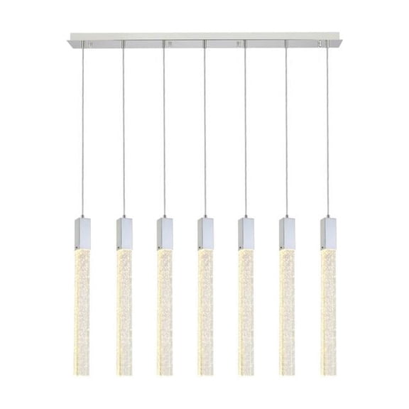 Weston 7 lights pendant in chrome