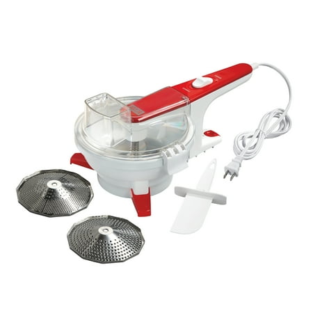 Weston - Electric Food Mill with 3 Stainless Steel Milling Discs - white