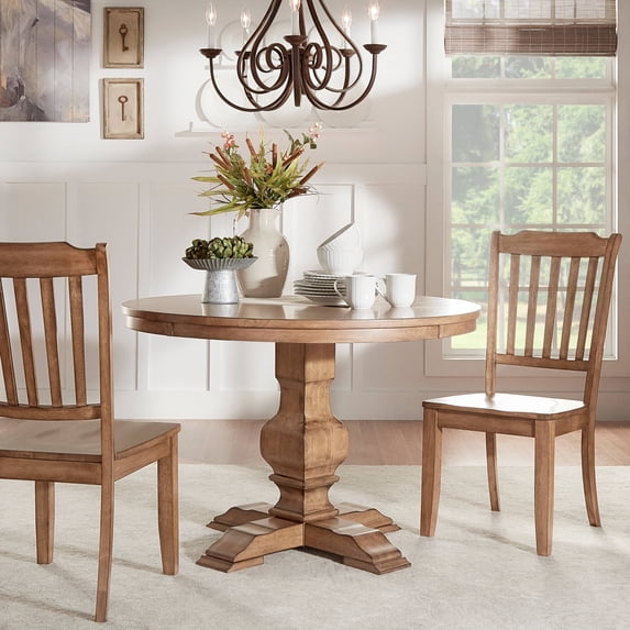 Weston Home 45" Round Dining Table, Multiple Finishes