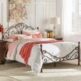 thumbnail image 1 of Weston Home Adison Graceful Scroll Bronze Iron Bed, Queen, 1 of 11