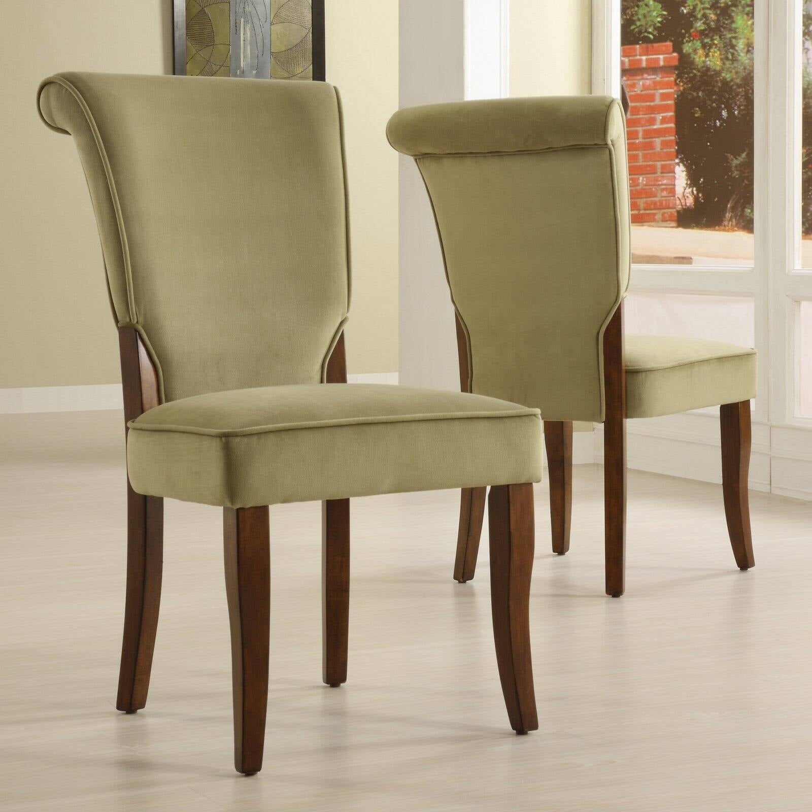 Weston Home Alamosa Velvet Parson - Set of Chairs 2