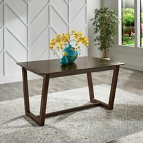 Weston Home Alle 59" Wood Dining Table, Walnut