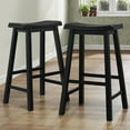 thumbnail image 1 of Weston Home Ashby Bar Stool, Black, Set of 2, 1 of 8