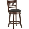 thumbnail image 1 of Weston Home Bar Stool with 360-Degree Swivel, Dark Gray, 1 of 2