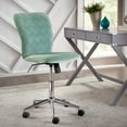 thumbnail image 1 of Weston Home Bold 14.57 in Task Chair with Swivel & Adjustable Height, 250 lb. Capacity, Teal, 1 of 7