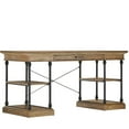 thumbnail image 1 of Weston Home Cabana Rustic Rectangular Writing Desk with 1-Drawer, Brown, 1 of 5