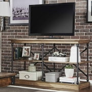 Weston Home Cabana Wood and Metal Console Table, Brown