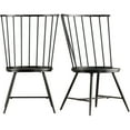 thumbnail image 1 of Weston Home Chelsea High Back Metal and Wood Dining Chair, Set of 2, Black, 1 of 5
