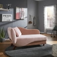 thumbnail image 1 of Weston Home Delaney Two-Tone Functional Chaise with 1 Pillow and Storage, Peach Pink, 1 of 9