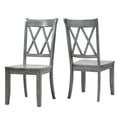 thumbnail image 1 of Weston Home Farmhouse Wood Dining Side Chair, Antique Sage (Set of 2), 1 of 10