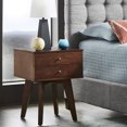 thumbnail image 1 of Weston Home Galton Rectangular 2-Drawer Wood Nightstand, Wenge Finish, 1 of 9