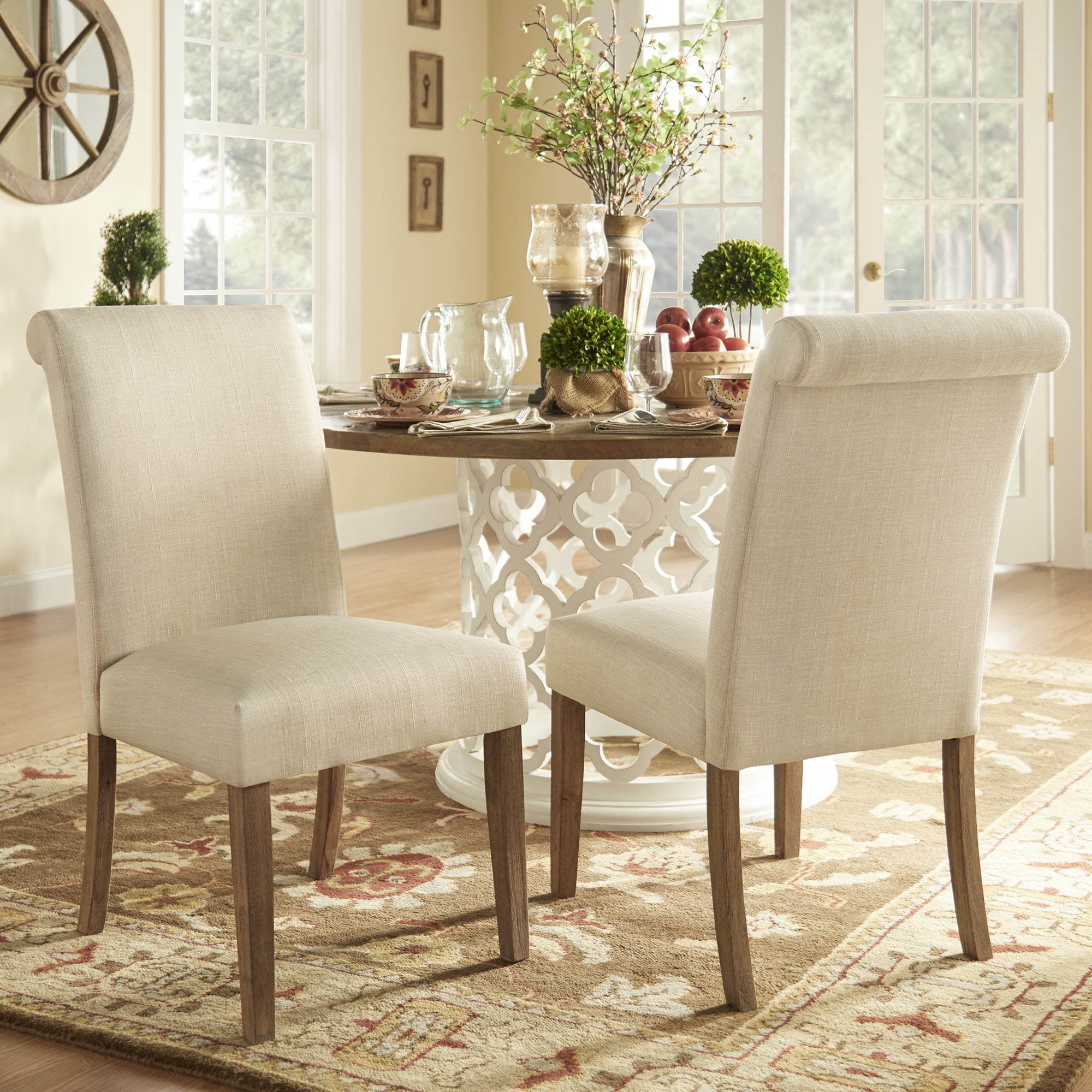 Mayette Parsons Wingback Dining Side Chair (Set of 2)
