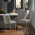 thumbnail image 1 of Weston Home Klimt Counter Height Stool, Set of 2, Light Gray, 1 of 9