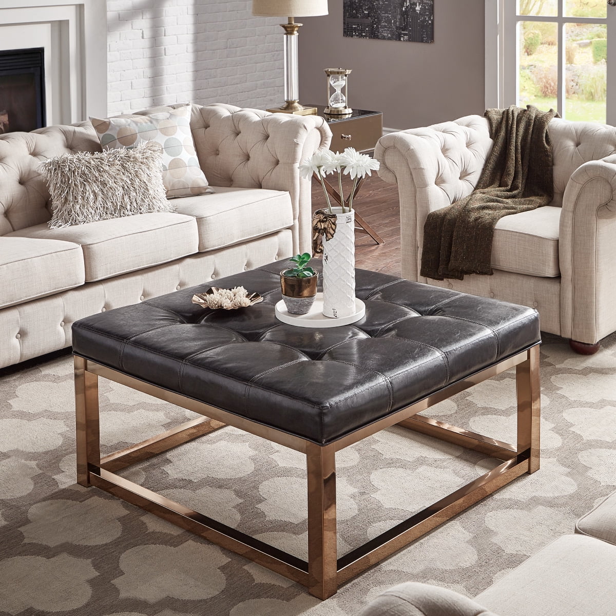 Black 2024 ottoman table