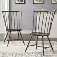 thumbnail image 1 of Weston Home Lydford High Back Dining Chair, Set of 2, Black, 1 of 4