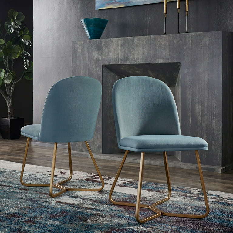 Weston Home Marquis Linen Upholstered Dining Chairs, Set of