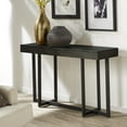 thumbnail image 1 of Weston Home Nadian Wood and Black Metal Two Drawers Sofa Table, Black, 1 of 11