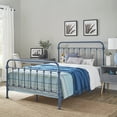thumbnail image 1 of Weston Home Nottingham Metal Queen Bed, Blue Steel, 1 of 7