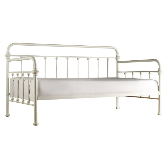 Weston Home Nottingham Metal Twin Daybed, Antique White