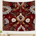 thumbnail image 1 of Ethnic Boho Durable Tapestries for Home College Living Room House Washable Geometric Shapes Office Tapestry Modern Symmetrical Minimalistic Wall Hanging Tapestry 51x59 Inch, 1 of 5