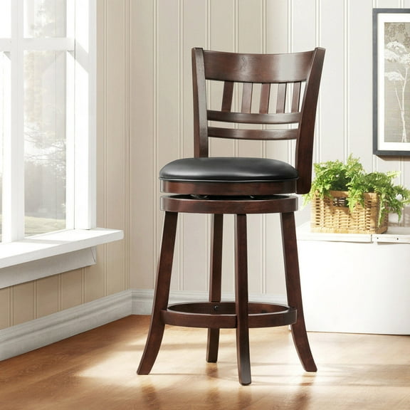 Weston Home Shapel Bar Stool Swivel, Black