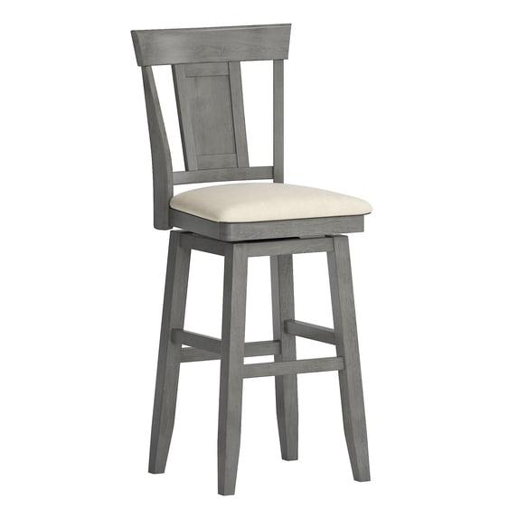 Weston Home Sheena Bar Stool with Swivel, Antique Grey