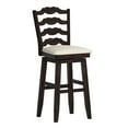 thumbnail image 1 of Weston Home Sheena French Ladder Back Swivel Bar Stool, Antique Black, 1 of 5