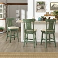 thumbnail image 1 of Weston Home Sheena Panel Back 24-inch Counter Height Wood Swivel Stool, Multiple Finishes, 1 of 6