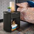 thumbnail image 1 of Weston Home Shirley Black Finish 1-Drawer End Table, 1 of 10