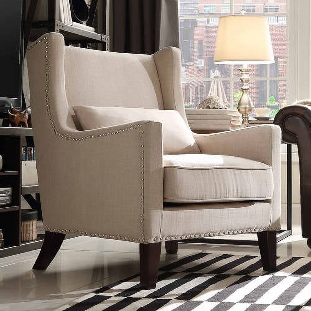 Accent chair with online matching throw pillows