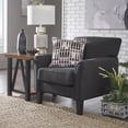 thumbnail image 1 of Weston Home Tribeca Modern Accent Chair, Dark Grey Linen, 1 of 8