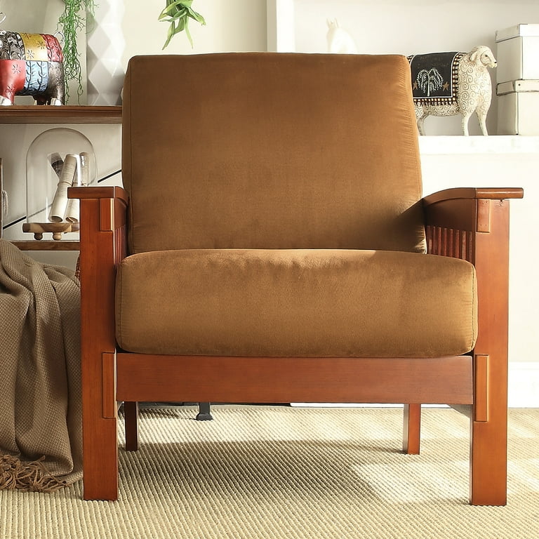 Weston Home Warner Lounge Chair Rust Walmart