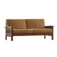 thumbnail image 1 of Weston Home Warner Microfiber Sofa, Rust, 1 of 7