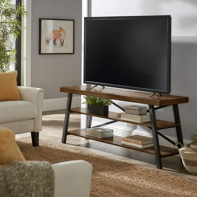 Brown tv cheap stand walmart