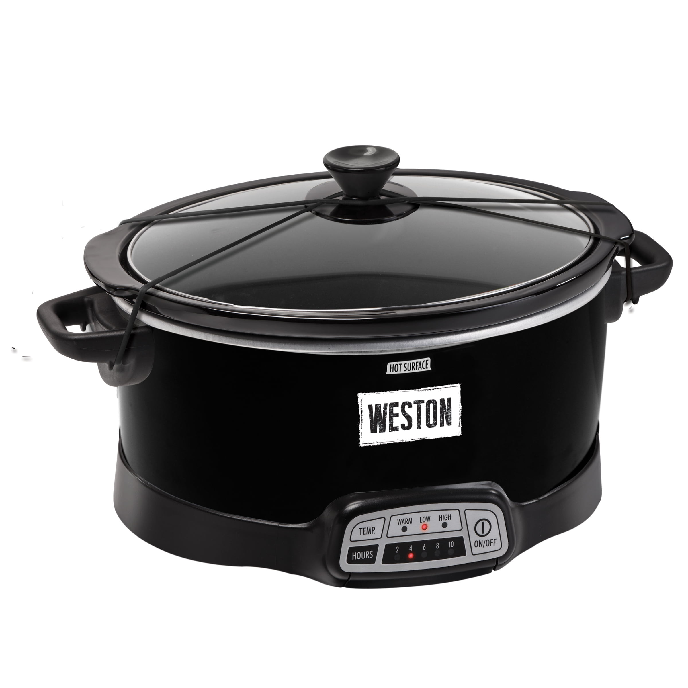 Hamilton Beach 4 Qt. Black Chrome Slow Cooker with Temperature Settings and  Glass Lid 33141 - The Home Depot