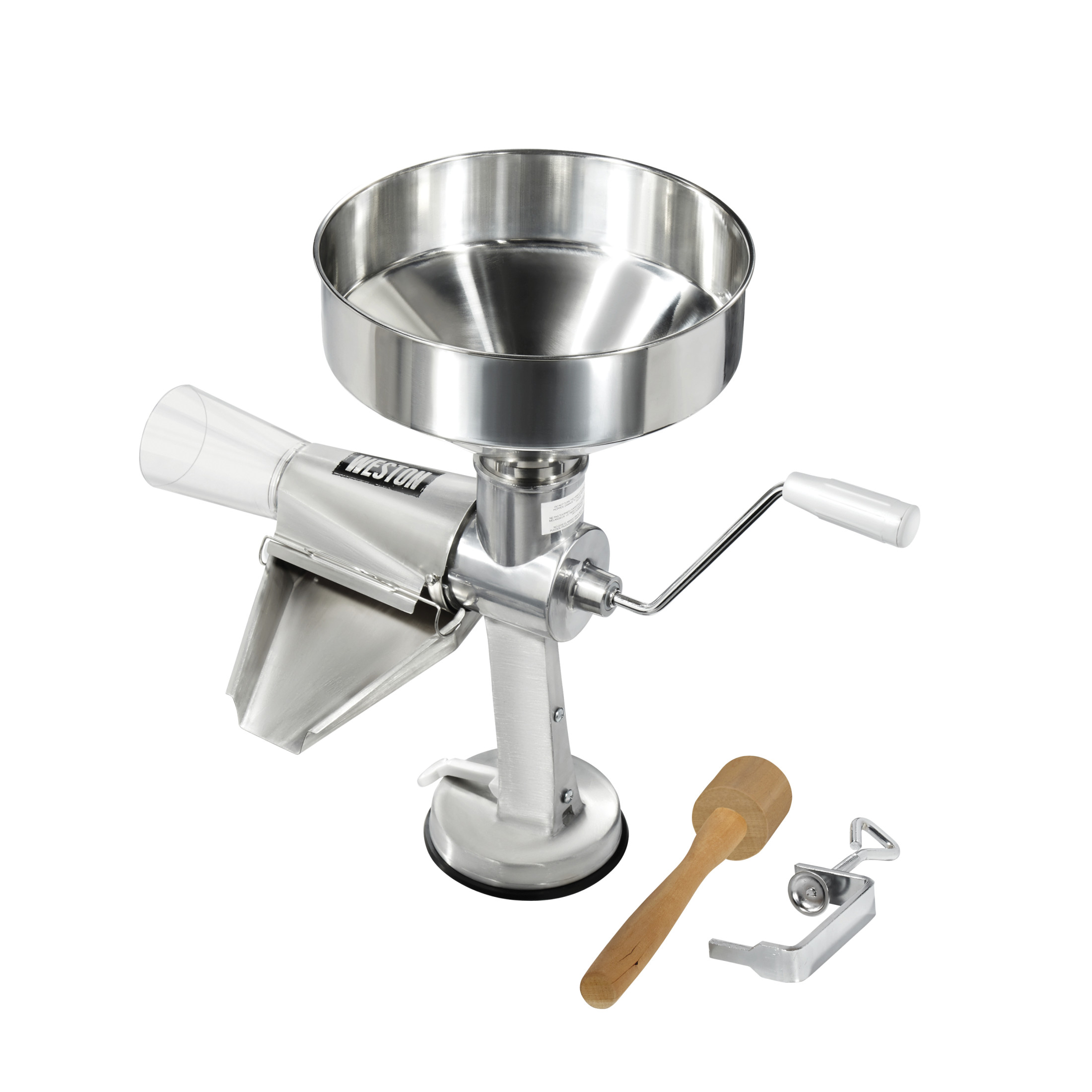 Weston Tomato Strainer, 1 Gallon Hopper, Stainless Steel