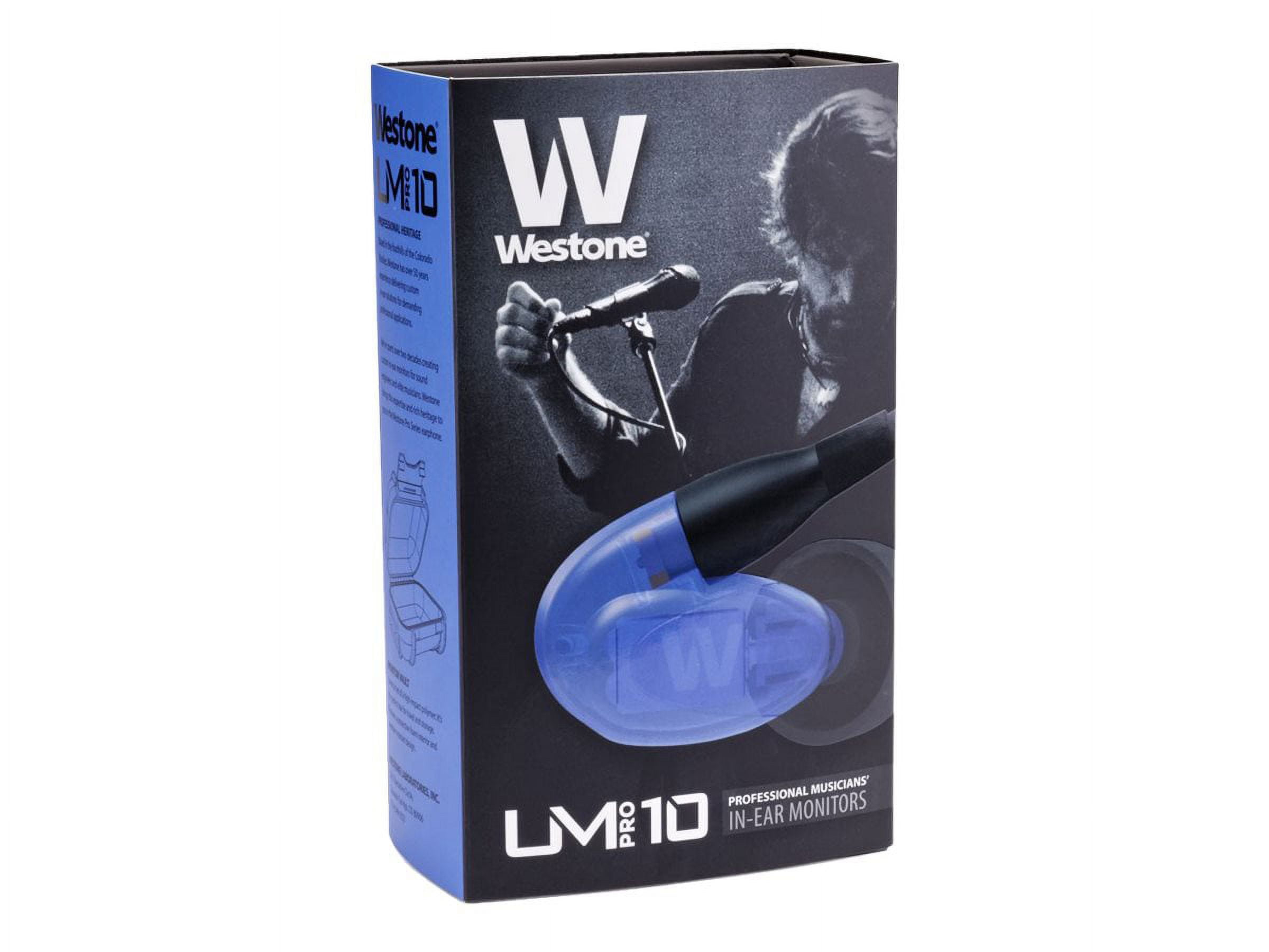 Westone UM PRO 10 - Earphones - in-ear - wired - 3.5 mm jack - blue