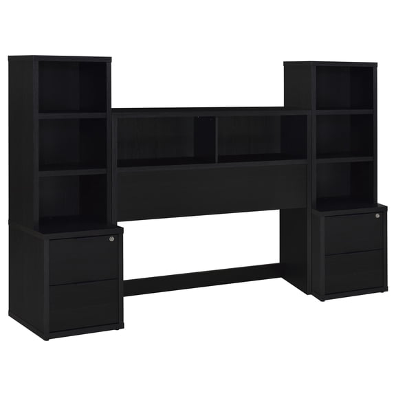 Westpark 3-piece Full Bedroom Set Bookcase Headboard Black
